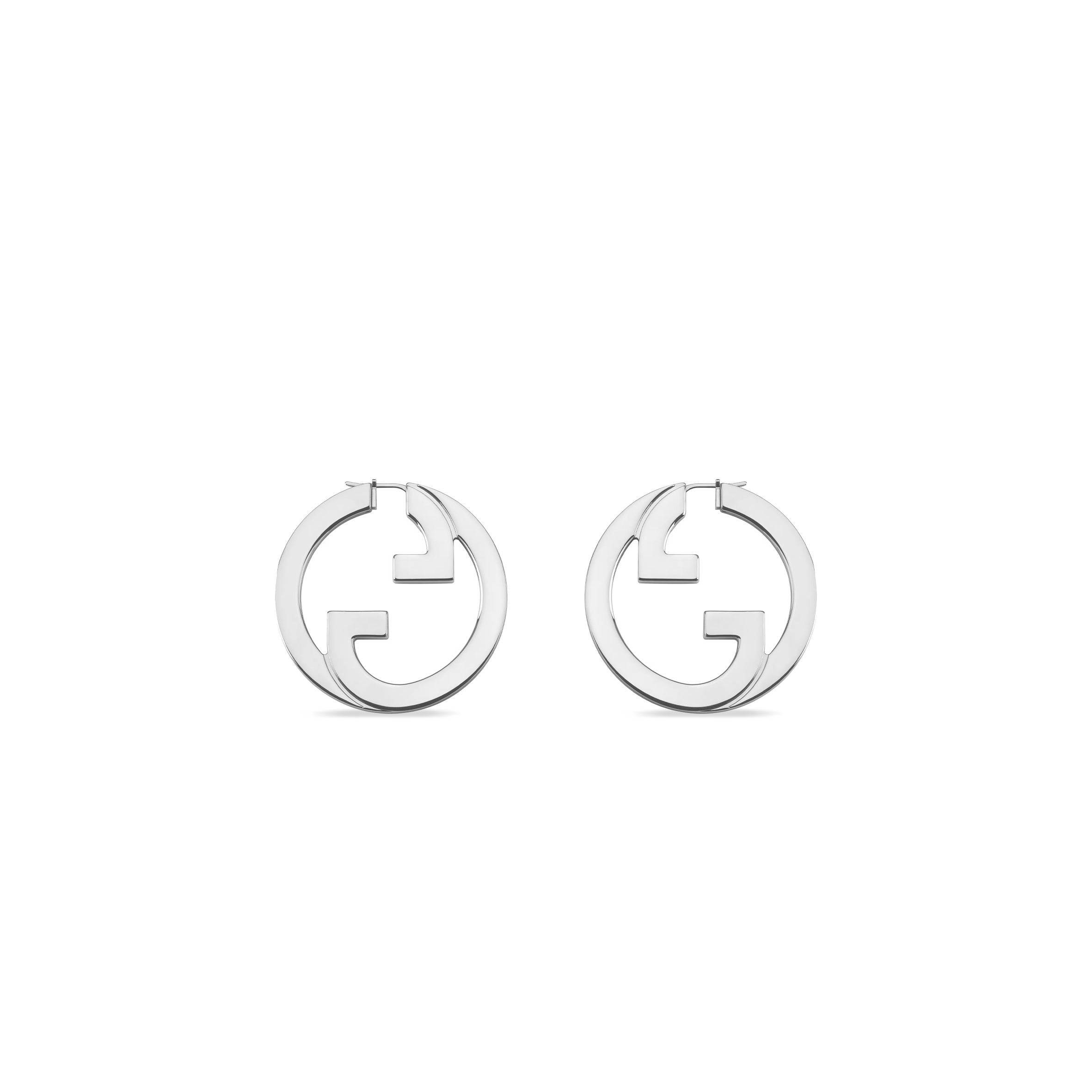 GUCCI BLONDIE CUT-OUT HOOP EARRINGS 837221 GUCCI BLONDIE CUT-OUT HOOP EARRINGS 837221